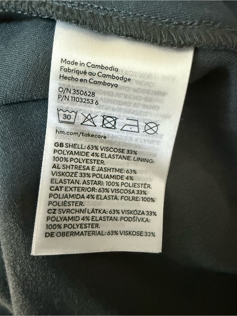 NWOT H&M Sleeveless Draped Midi Dress in Slate Gray! Medium! NEW! - Picture 9 of 10